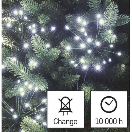 LED Božična veriga 450xLED/11m hladna bela