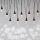 LED Božična veriga zunanja 10xLED/9,5 m IP44 hladno bela