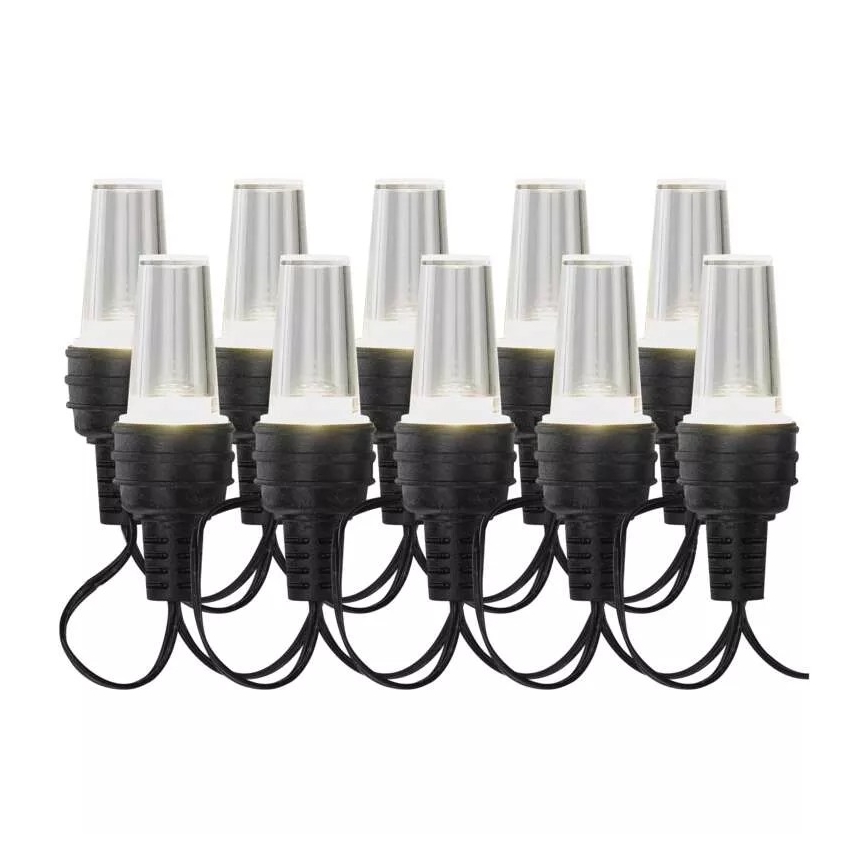 LED Božična veriga zunanja 10xLED/9,5 m IP44 hladno bela