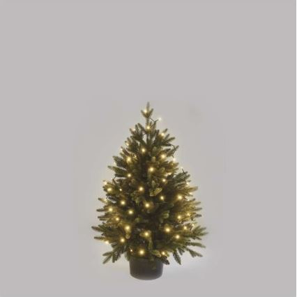 LED Božična veriga zunanja 80xLED/3xAA 6,1m IP44 topla bela