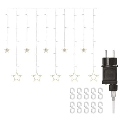 LED božična zavesa 115xLED/1,35W 6,85x1,05 m topla bela