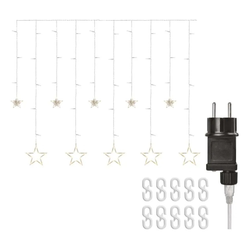 LED božična zavesa 115xLED/1,35W 6,85x1,05 m topla bela