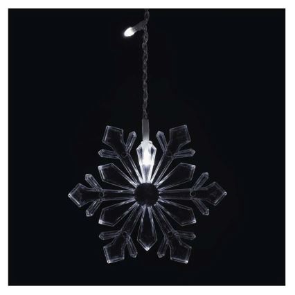 LED božična zavesa 60xLED/1,35W 635x50 cm hladna bela