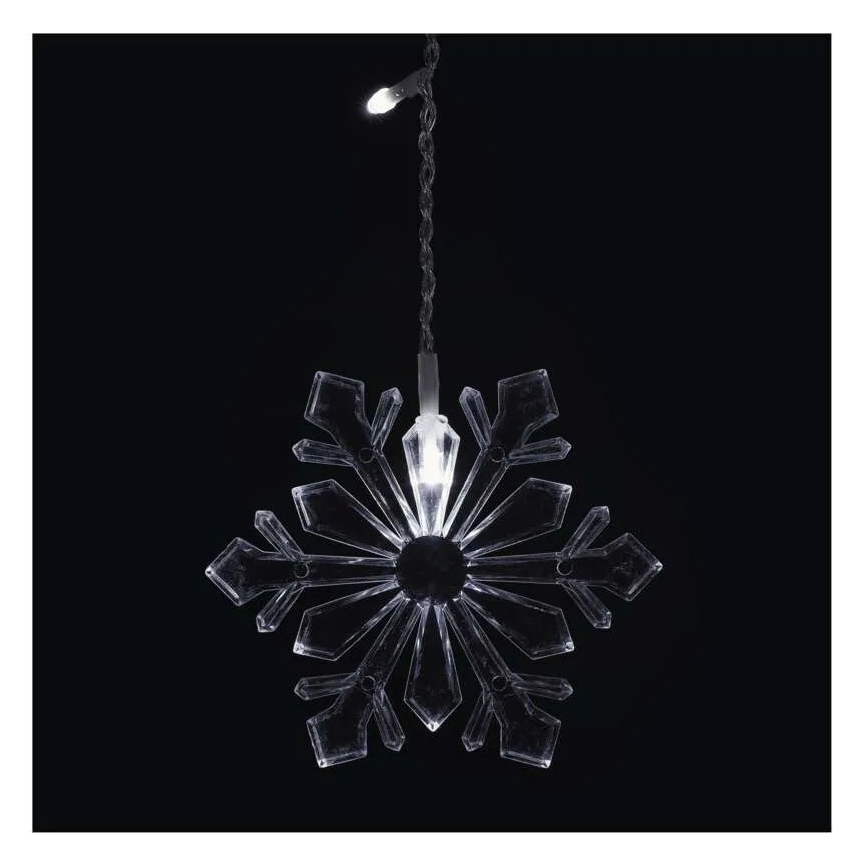 LED božična zavesa 60xLED/1,35W 635x50 cm hladna bela