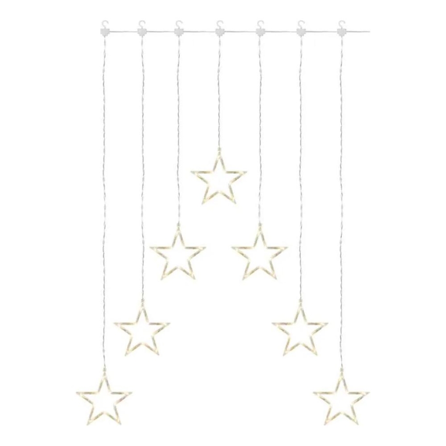 LED božična zavesa 70xLED/3,6W 567x125 cm topla bela