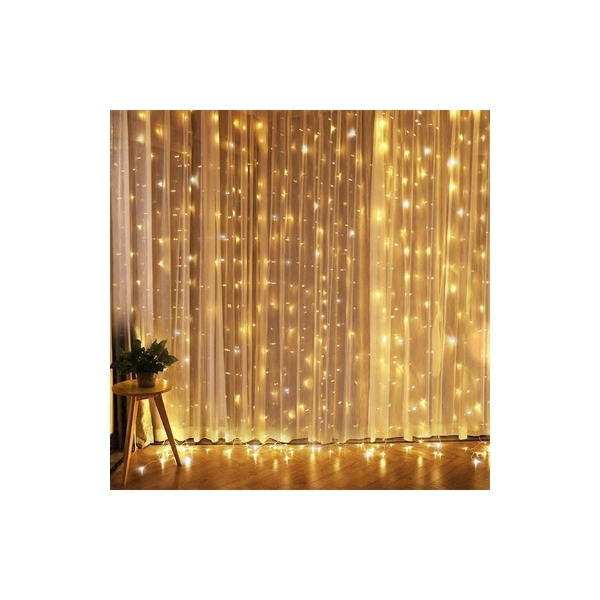 LED Božična zavesa LED/3xAA