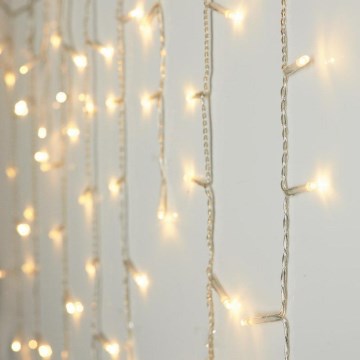 LED Božična zunanja svetlobna zavesa 90xLED/230V IP44