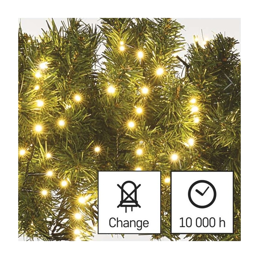 LED božična zunanja veriga 400xLED/13m IP44 topla bela