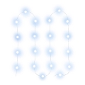 LED božični niz 20xLED/2xAA 2,3m hladna bela