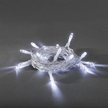 LED božični niz 20xLED/2xAA 3,35m hladna bela
