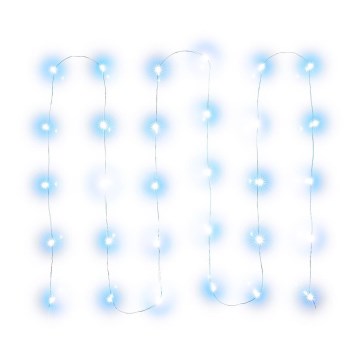 LED Božični niz 30xLED/3xAA 3,3m hladno bela