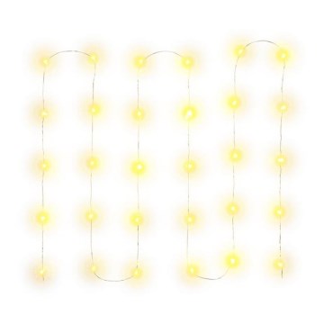 LED božični niz 30xLED/3xAA 3,3m topla bela