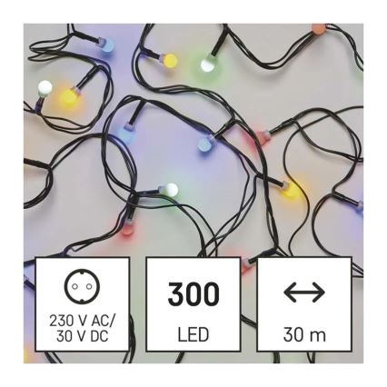 LED božični niz lučk 300xLED/8 funkcij 35m IP44 topla bela