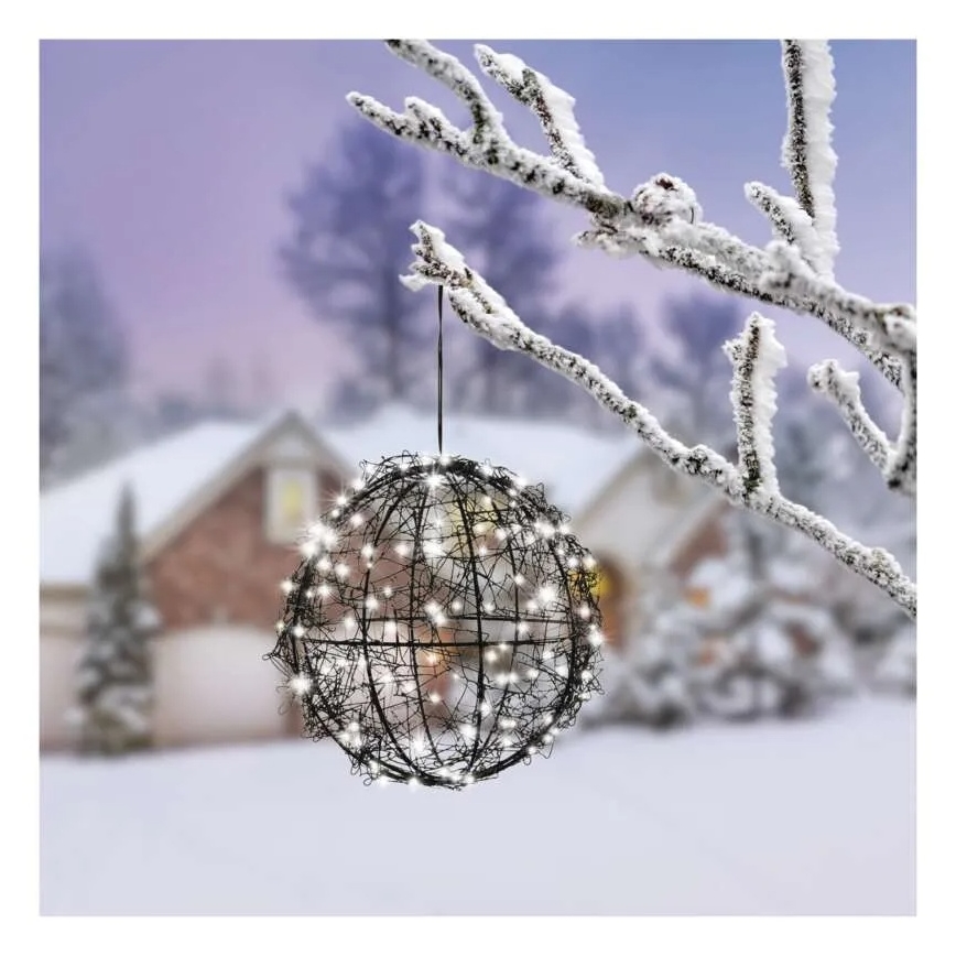 LED božični okras, 200 LED/230 V, premer 20 cm