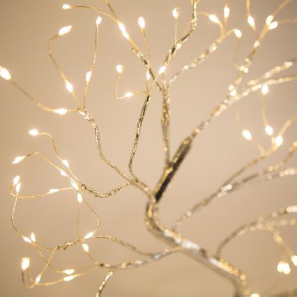 LED Božični okrasek 102xLED/3xAA topla bela