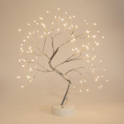 LED Božični okrasek 102xLED/3xAA topla bela