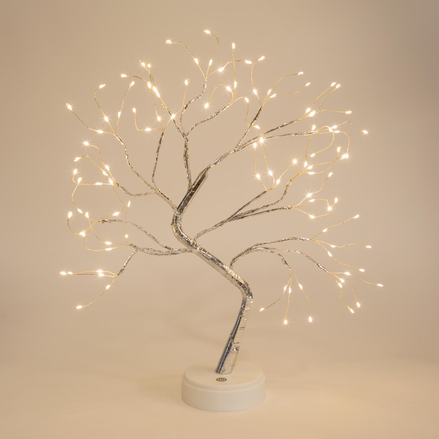 LED Božični okrasek 102xLED/3xAA topla bela