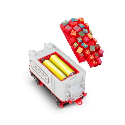 LED Božični okrasek 10xLED/4xAA vlakec