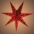 LED Božični okrasek LED/3xAA zvezda rdeča