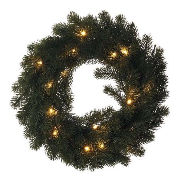 LED Božični venec 20xLED/0,6W/2xAA