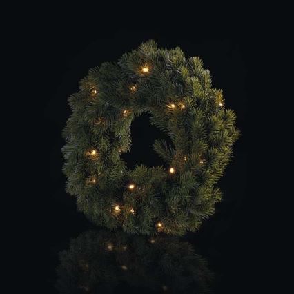 LED Božični venec 20xLED/0,6W/2xAA