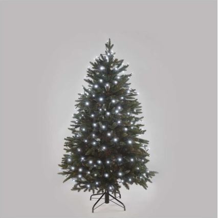 LED božični zunanji niz 120xLED/17m IP44 hladna bela