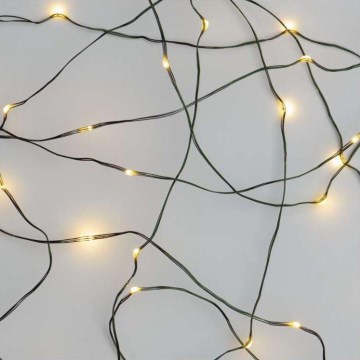 LED božični zunanji niz 40xLED/9m IP44 topla bela