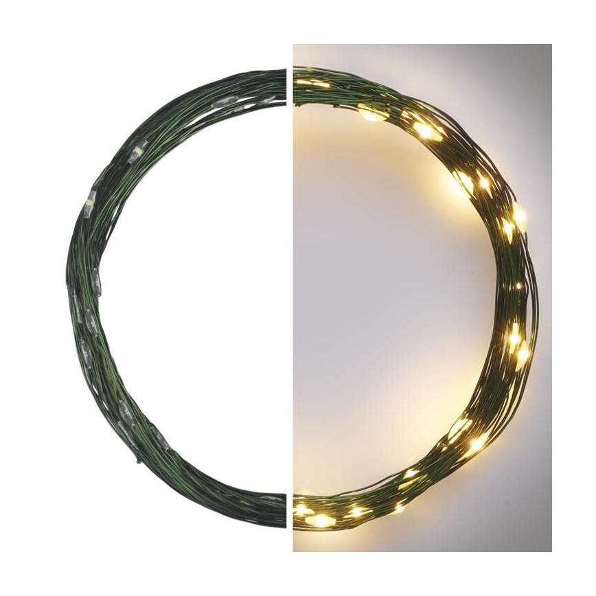 LED božični zunanji niz 40xLED/9m IP44 topla bela