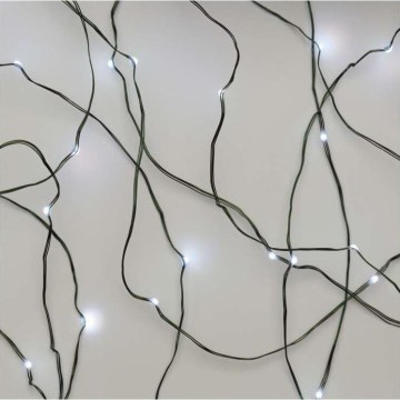 LED božični zunanji niz 75xLED/12,5m IP44 hladna bela
