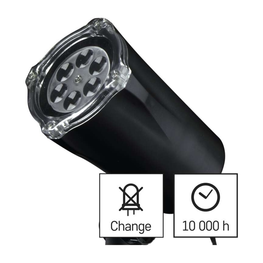 LED božični zunanji projektor LED/3,6W/230V IP44 hladna bela