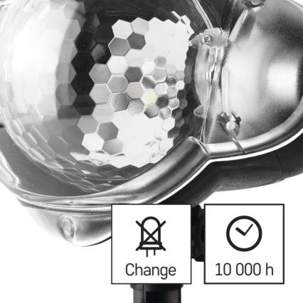 LED božični zunanji projektor LED/4W/230V IP44 hladna bela