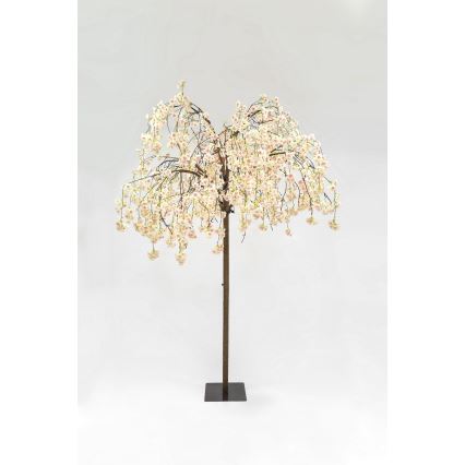 LED Božično okrasno umetno drevo CHERRY TREE 288xLED/230V 2,5 m češnja