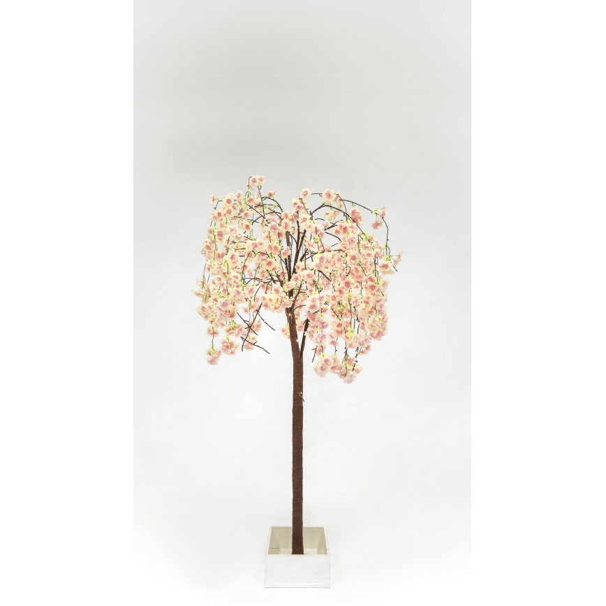 LED Božično okrasno umetno drevo CHERRY TREE 84xLED/230V 1,7 m češnja