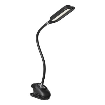 LED+CCT Namizna svetilka s sponko CLIP z možnostjo zatemnitve LED/7,5W/230V 3000/4200/5000K črna