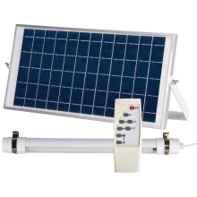 LED Cev s senzorjem in solarnim panelom JIMMY 40W/5000 mAh 3,7V 6000K IP65 + Daljinski upravljalnik