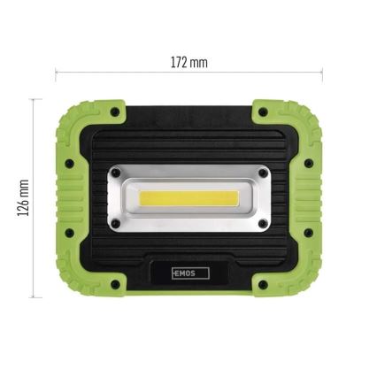 LED COB Polnilni reflektor LED/3,7V 3000 mAh IP44