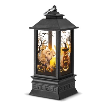 LED Dekoracija HALLOWEEN LED/3xAAA/topla bela laterna z bučami