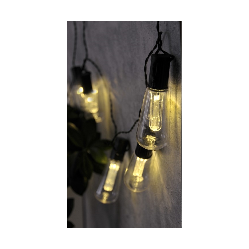 LED Dekoracijska veriga EDISON 2,65 m 10xLED/2xAA