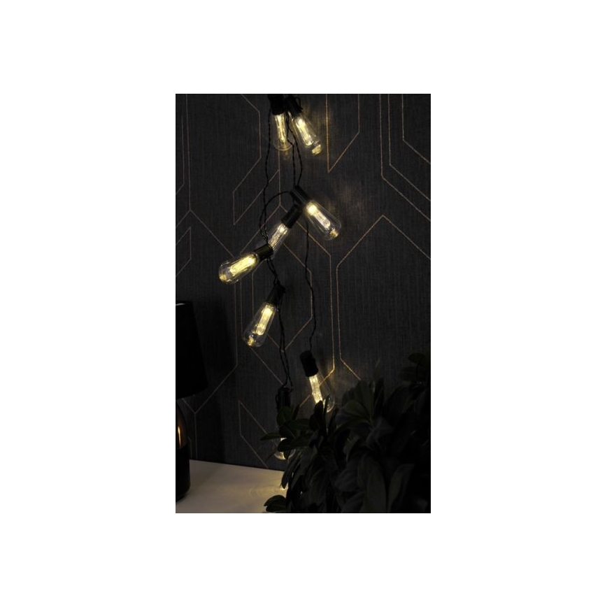 LED Dekoracijska veriga EDISON 2,65 m 10xLED/2xAA