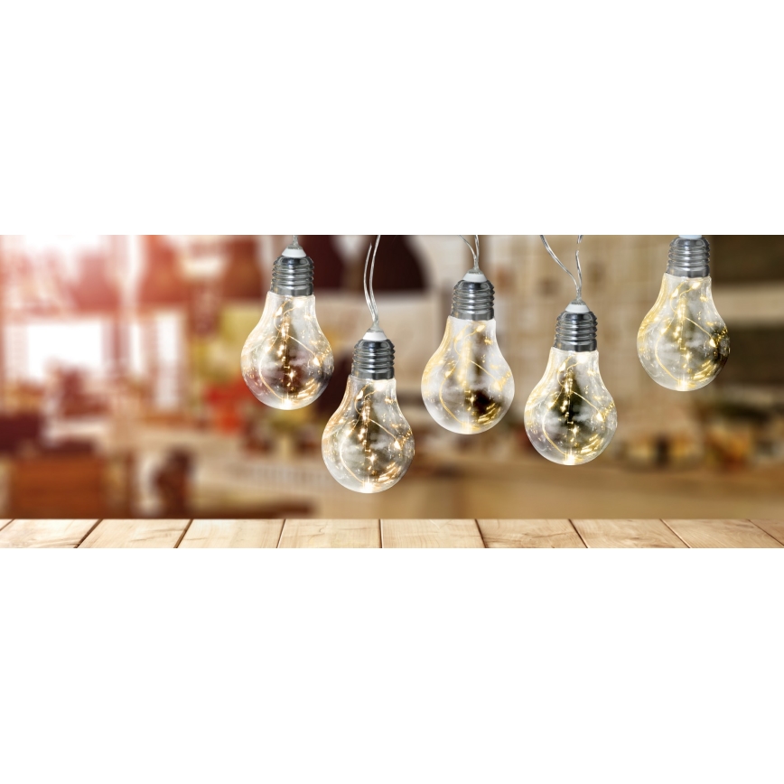 LED Dekoracijska veriga SMOLDER 2,1 m 10xLED/2xAA