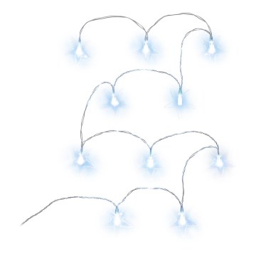 LED dekorativna veriga 10xLED/2xAA 1,8m hladna bela svetloba