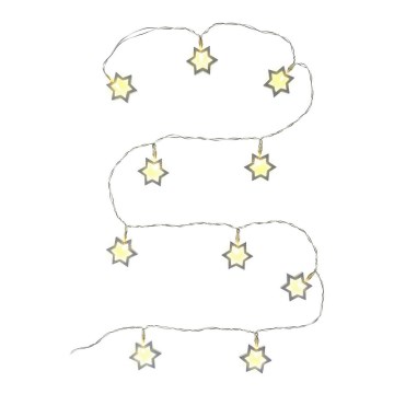 LED dekorativna veriga 10xLED/2xAA 1,8m topla bela