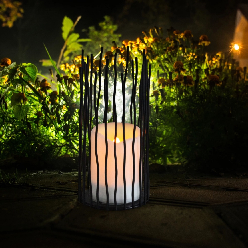 LED Dekorativna zunanja razsvetljava NYBORG LED/2xAA 22 cm IP44 topla bela