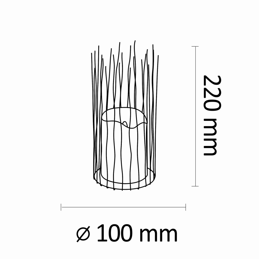 LED Dekorativna zunanja razsvetljava NYBORG LED/2xAA 22 cm IP44 topla bela