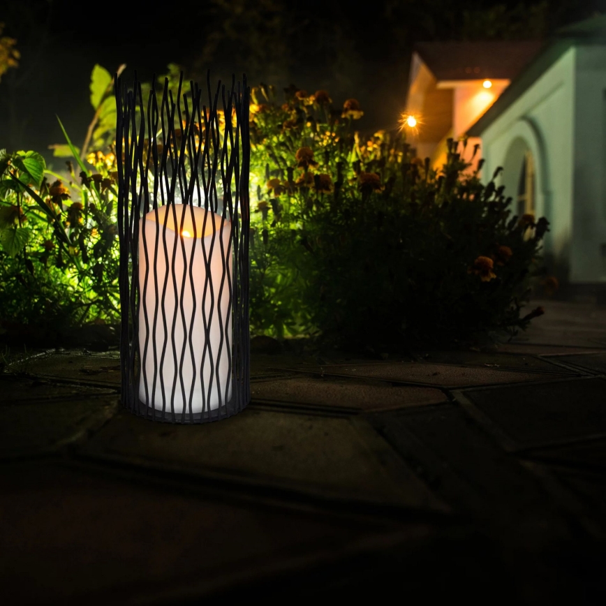 LED Dekorativna zunanja razsvetljava NYBORG LED/2xAA 35 cm IP44 topla bela