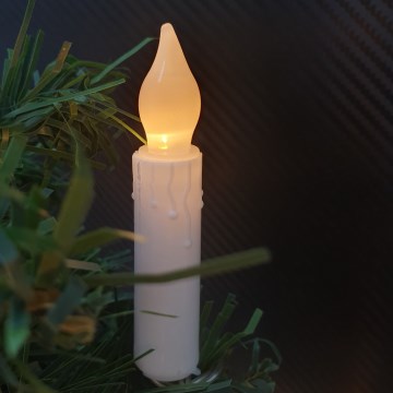 LED dekorativni niz 10xLED/2xAA 1,65 m tople bele svečke