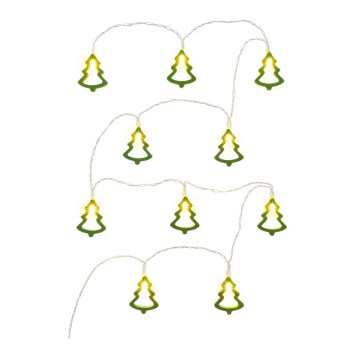 LED dekorativni niz 10xLED/2xAA 1,6m topla bela