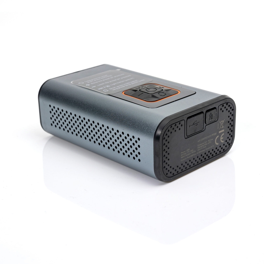LED Digitalni žepni kompresor 3v1 4000 mAh 5W črna