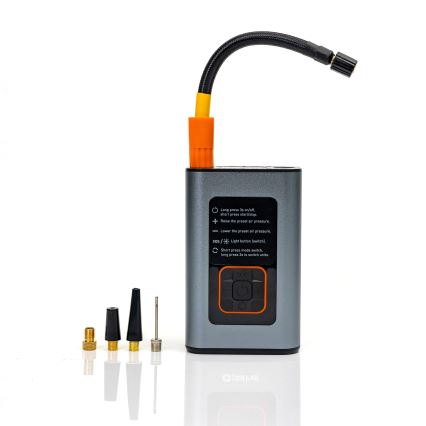 LED Digitalni žepni kompresor 3v1 4000 mAh 5W črna