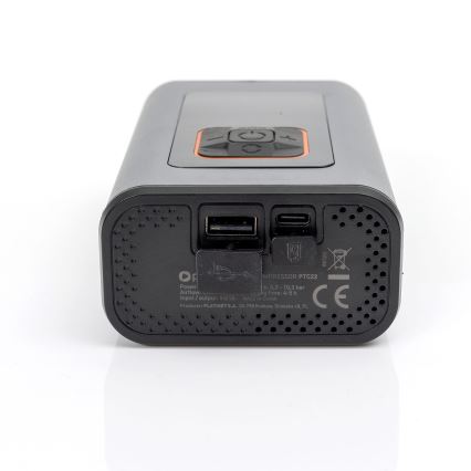 LED Digitalni žepni kompresor 3v1 4000 mAh 5W črna